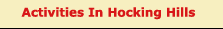 Activities in Hocking Hills